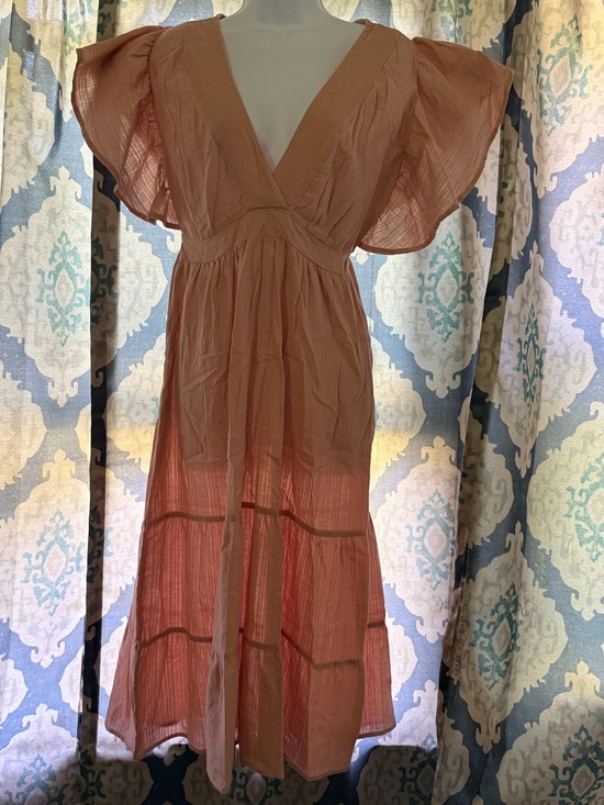 Top Mark by Stanza Dresses & Skirts - New Top Mark Stanza Dusty Rose The Sienna Flutter Sleeve Dress M nwt Boho Chic